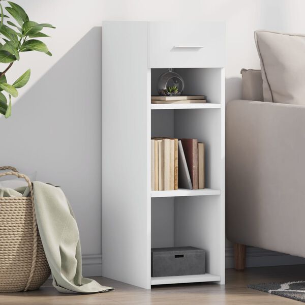 vidaXL Buffet blanc 30x42,5x93 cm bois d'ing&eacute;nierie