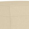 vidaXL Repose-pied Cr&egrave;me 60x50x41 cm Tissu