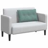 vidaXL Coussin de Dos Vert Mer 80 x 50 cm Tissu en velours c&ocirc;tel&eacute;