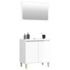 vidaXL Ensemble de meubles de salle de bain 2 pcs blanc brillant