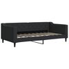 vidaXL Lit de jour avec lit gigogne noir 90x190 cm tissu