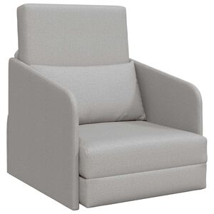 vidaXL Canap&eacute;-Lit Gris nuage 65 x 80 x 83 cm tissu