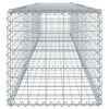 vidaXL Panier gabion avec couvercle 400x50x50 cm fer galvanis&eacute;
