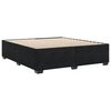 vidaXL Cadre de lit sans matelas noir 200x200 cm velours
