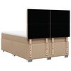 vidaXL Sommier &agrave; lattes de lit avec matelas Cappuccino 140x190 cm