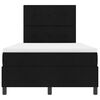 vidaXL Lit &agrave; ressorts avec matelas Noir 120 x 190 cm tissu