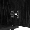 vidaXL Buffet Ch&ecirc;ne noir 60 x 35 x 70 cm Bois d'ing&eacute;nierie et fer
