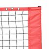 vidaXL Filet de tennis Noir et Rouge 494,5 x 90 x 87 cm Polyester