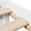 vidaXL Cadre de lit avec t&ecirc;te de lit sans matelas blanc 180x200 cm