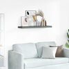 vidaXL &Eacute;tag&egrave;re murale flottante Gris brillant 90x23,5x3,8 cm MDF