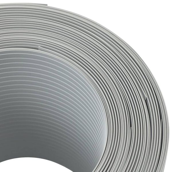 vidaXL Brises-vues de jardin 10 pcs gris clair 252,5x19 cm PVC