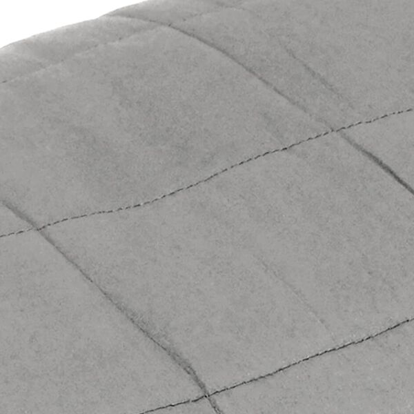 vidaXL Couverture lest&eacute;e Gris 220x240 cm 15 kg Tissu