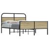 vidaXL Cadre de lit sans matelas 135x190 cm ch&ecirc;ne sonoma