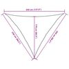vidaXL Voile d'ombrage 160 g/m&sup2; Blanc 2,5x2,5x3,5 m PEHD