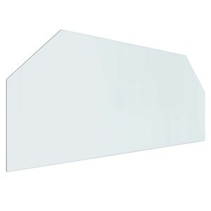 vidaXL Plaque en verre de chemin&eacute;e Transparent 120 x 50 cm Verre