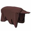 vidaXL Couverture &Eacute;quine Brun Fonc&eacute; Complet Polyester