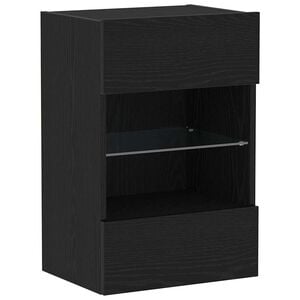 vidaXL Ensemble meuble TV Noir 40 x 30 x 60,5 cm Bois d'ing&eacute;nierie