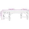vidaXL Support de moniteur sonoma gris 37x23x14 cm bois d'ingénierie