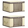 vidaXL Bo&icirc;te de rangement avec fen&ecirc;tre lat&eacute;rale transparente 2 pc