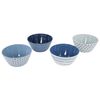 Bo-Camp Vaisselle 16 pcs Mix & Match M&eacute;lamine Bleu