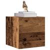 vidaXL Meuble TV mural vieux bois 30,5x30x30 cm