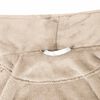 vidaXL Robe de bain sans capuche Beige xl Flanelle