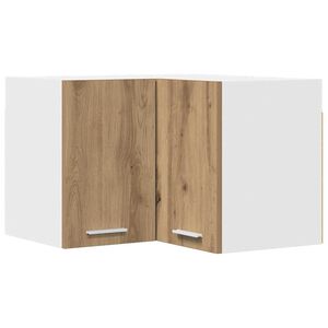 vidaXL Armoire suspendue Ch&ecirc;ne Artisan et Blanc 57 x 57 x 40 cm