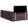 vidaXL Sommier &agrave; lattes de lit avec matelas Marron fonc&eacute; 120x200 cm