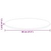 vidaXL Plateau de table Ch&ecirc;ne sonoma 80 x 80 x 1,5 cm