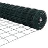 vidaXL Cl&ocirc;ture avec poteau Vert 0,8 x 25 m Acier