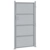 vidaXL Porte de Jardin Argenté 96 x 180 cm Acier inoxydable