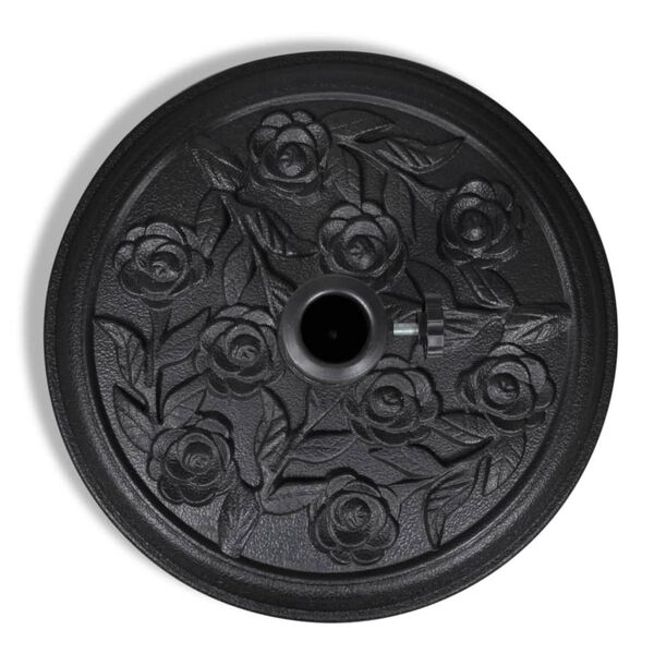 vidaXL Socle de parasol rond R&eacute;sine