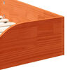 vidaXL Cadre de lit Brun cire 75 x 190 cm Pin massif