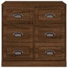 vidaXL Buffet ch&ecirc;ne marron 70x35,5x67,5 cm Bois d'ing&eacute;nierie