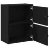vidaXL Biblioth&egrave;que ch&ecirc;ne noir 40x24x52 cm bois d'ing&eacute;nierie