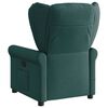 vidaXL Fauteuil de massage inclinable &eacute;lectrique Vert fonc&eacute; Tissu