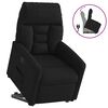 vidaXL Fauteuil inclinable noir tissu microfibre