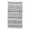 vidaXL Tapis Noir et blanc 120x180 cm Coton