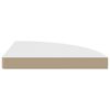 vidaXL &Eacute;tag&egrave;res d'angle flottantes 2 pi&egrave;ces Blanc 35x35x3,8 cm MDF