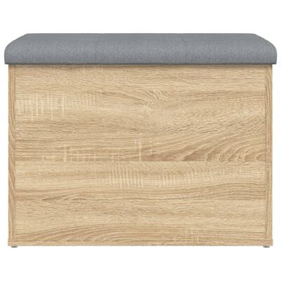 vidaXL Banc de rangement chêne sonoma 62x42x45 cm bois d'ingénierie