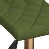 vidaXL Chaises pivotantes &agrave; manger lot de 4 vert clair velours