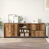 vidaXL Buffet 3 pcs Bois ancien 70 x 41 x 75 cm Bois d'ing&eacute;nierie