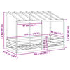 vidaXL Lit pour enfants sans matelas 80x200 cm bois pin massif