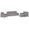 vidaXL Ensemble de canap&eacute;s 3 pcs coussins d&eacute;coratifs et coussins
