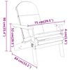vidaXL Ensemble de salon de jardin Adirondack 5 pcs bois acacia solide