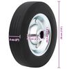 vidaXL Roue de jauge &Oslash;20x5 cm caoutchouc solide et acier