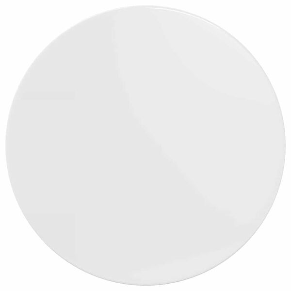 vidaXL Plateau de table Blanc brillant 70 x 70 x 1,5 cm