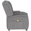 vidaXL Fauteuil de massage inclinable porte-gobelet 2places gris clair