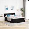 vidaXL Cadre de lit ottoman avec matelas noir 140x190 cm velours