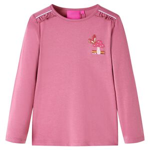 T-shirt enfants &agrave; manches longues framboise 104